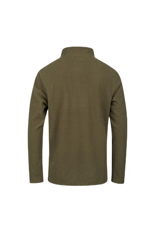 2AS Purna Yarım Fermuarlı Erkek Polar Sweatshirt Haki