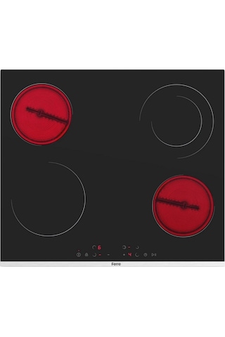Afm Tech Ve Ferre Mech Vitroseramik Elektrikli Siyah MS263 + FM3400 + FM7700 Ankastre Set