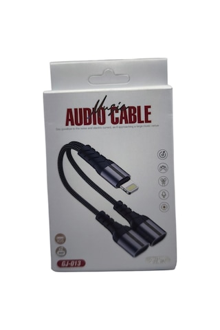Gj-013 Lıghtnıng M To 2 Type-c F Kablo Siyah Örgülü 1 Adet