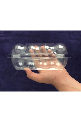 Plastik Donut Taşıma Kabı - 4lü Donat Makaron Seperatörü