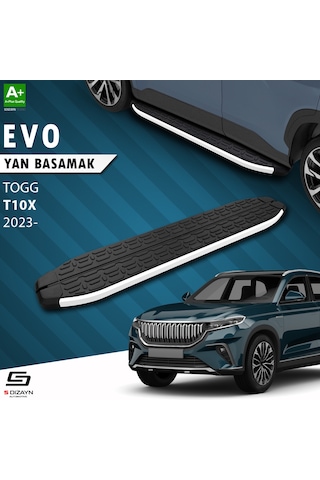 S-dizayn Togg T10x Evo Aluminyum Yan Basamak 203 Cm 2023 Üzeri