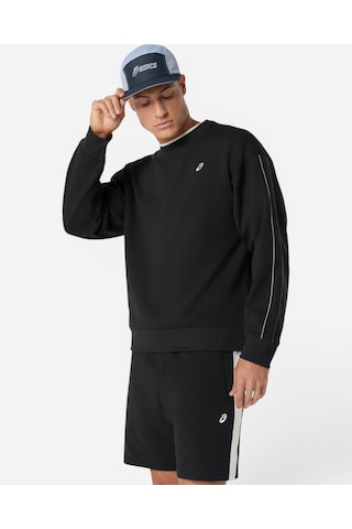 Asics Asıcs Track Club Herıtage Crew-neck Top Siyah Sweatshirt 2033c121-001
