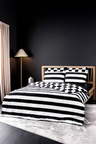 Cozy Home Mono Çift Kişilik Lastikli Çarşaflı Nevresim Takımı Code Siyah Siyah