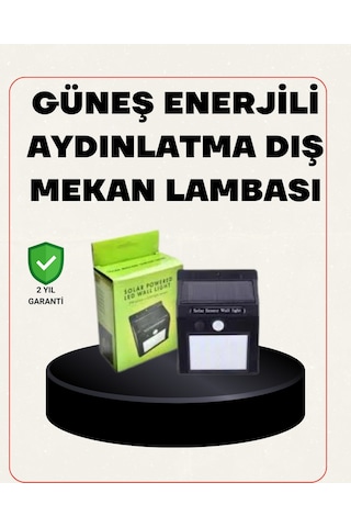 Bahçe Ve Veranda İçin Güneş Paneli İle Otomatik Şarj Olan Led Duv