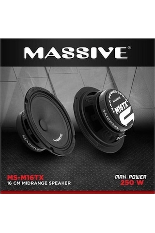 Massive Msm-m16tx 16cm 100rms Midrange Oto Hoparlör Takımı