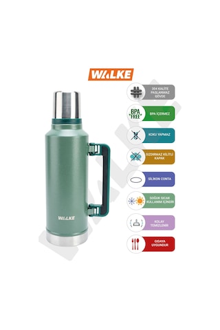 Walke Luxury Vakumlu Çelik Termos 2 Litre