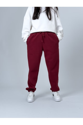 Cocopelli Şardonlu Bordo Kadın Jogger Eşofman Coc2537