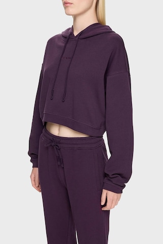 Les Benjamins Bayan Sweat Lb24fwessfuhd-303 Mor Mor