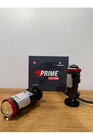H4 Mercekli Led Zenon Prime 60w Güç 23.000 Lümen Led Zenon Şimşek Etkili 12-24v Uzun Ömürlü Güçlü Çizgisel Odak