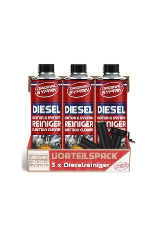 Syprin Dizel Sistem Temizleyici 3 X 500ml, Enjektör Ve Dpf Uyumlu, Motor Performansını Artırır - Yakıt Katkısı