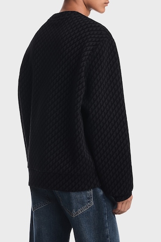 Emporio Armani Tamamı Logolu Pamuklu Bisiklet Yaka Sweat Erkek Sweat Em006874 Af10013 Fc375 Siyah