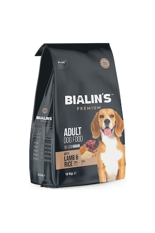 Bialins Premium Yetişkin Köpek Maması Kuzu & Pirinçli 12kg