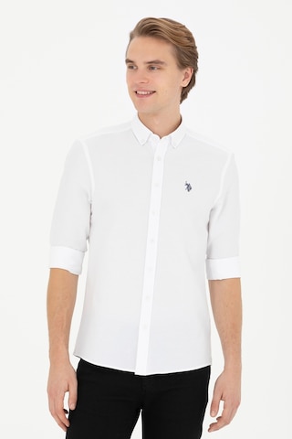 U.s. Polo Assn. Erkek Beyaz Gömlek Basic 50288629-vr013 Beyaz