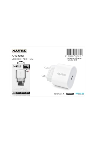 Auris ARS-CH21 20W PD Adaptör Auris ARS-CH21 20W PD Adaptör