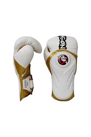 Tepito Boks Kıck Muay Thai Eldiveni Boxing Gloves Gifttoom Beyaz Altın 14 Oz Açık Pembe