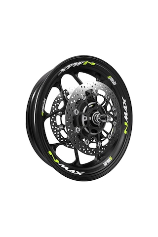 Yamaha Nmax Jant Sticker Florasan Sarı