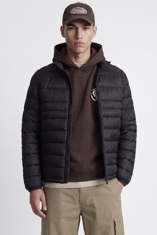 Jack & Jones Jjekıngsley Erkek Hafif Şişme Mont Dik Yaka Günlük Rahat Siyah