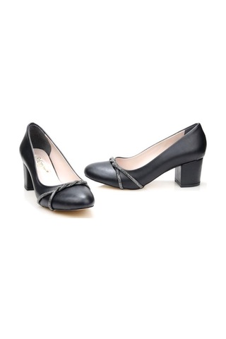 Papuçcity Blnr 03164 5,5 Cm Topuklu Kadın Stiletto Ayakkabı siyah