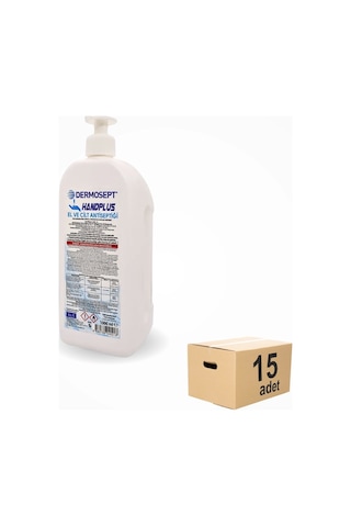 Dermosept Handplus El Ve Cilt Antiseptiği 1000 Ml - 15 Adet 1 Koli