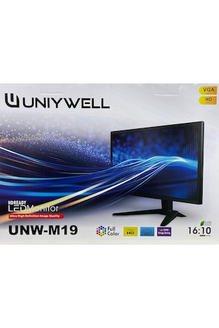 Teknoloji Caddesi Unıywell 19 Inç Led Monitör Vga+hdmi