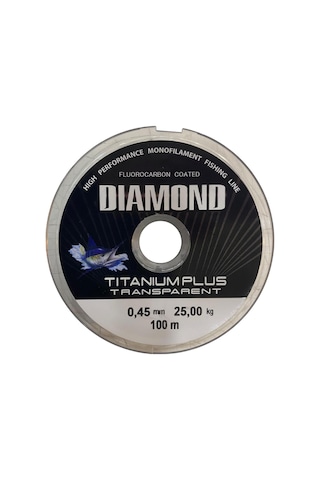 Bauer Diamond Titanium Plus 0.45 Mm 100 Mt Makara Misina - Renk: Füme 25 Kg