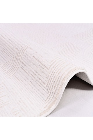 Çam Halı Crea Plus Avangart 404 Krem Modern Desenli Makine Halısı