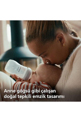 Philips Avent Doğal Tepkili Biberon, 260 Ml, 3-6 Ay+, Akıtmaz Emzik, Kolik Ve Gaz Önleyici, Bpa İçermez, Pembe, Scy