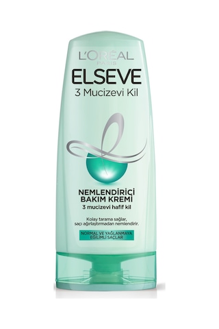 Elseve 3 Mucizevi Kil Ağırlaştırmayan Saç Bakım Kremi 360 ML