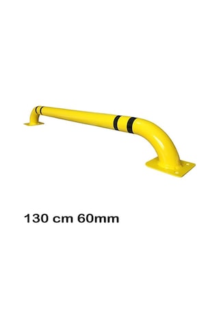 Otopark Ayırıcı Otopark Ayırma Araç Stoperi Yaslama Demiri Bariyeri 130cm Ø60mm 2mm