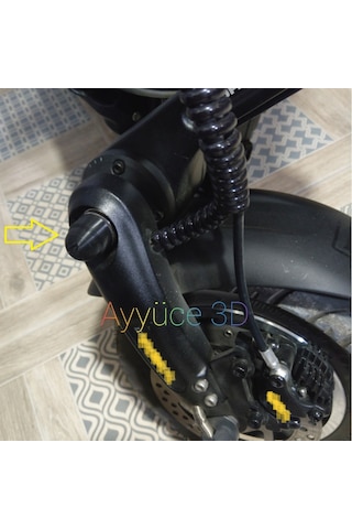 Ayyüce 3D, DUALTRON Elektrikli Scooter İçin Vida Kapağı 7 Adet Siyah