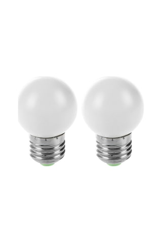 2x E27 Led Beyaz Ampul Plastik Ampul 0,5w Güç, Beyaz - Enerji Verimli Aydınlatma Çözümü Diğer
