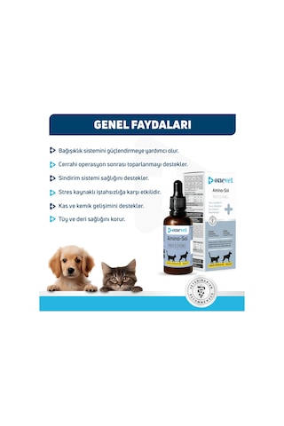 Onevet Amino-sol Yavru Kedi Ve Köpekler İçin Gelişim Destekleyici Damla 50 Ml