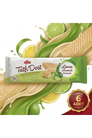 Afia Tatlı Dost Limon Kremalı Gofret 6x140 Gr