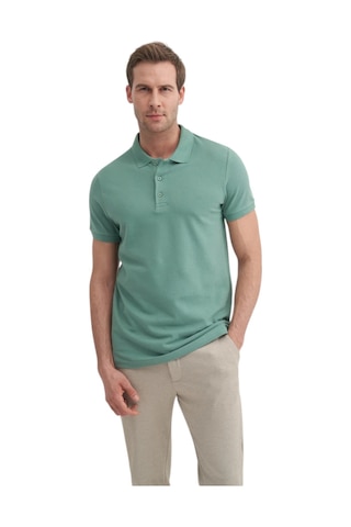 Cazador Erkek Polo Yaka Slim Fit Pike Düz Pamuklu Tişört Mint