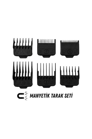 Hector Orijinal Tıraş Makinesi Yedek Mıknatıslı Manyetik Tarak Seti 6'lı