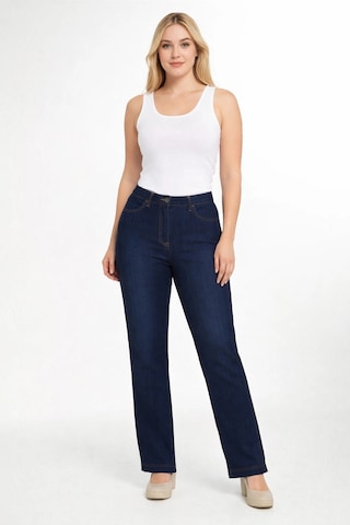 Moda Berray 1738 Cepli Büyük Beden Kot Pantolon Koyu Mavi