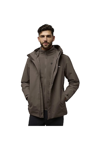 Jack Wolfskin Altenberg 3ın1 Jkt M Erkek Outdoor Montu A61864-5719 Kahverengi A61864-5719 Kahverengi