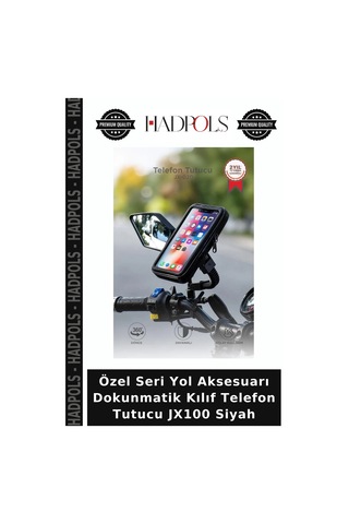 Özel Seri Yol Aksesuarı Dokunmatik Kılıf Telefon Tutucu Jx100 Siyah