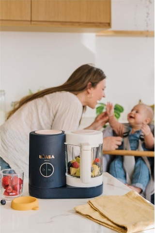Beaba Babycook Neo 6 Sı 1 Arada Bebek Maması Hazırlayıcı, Cam Sürahi Ve Çelik Sepet Mutfak Ekipmanları Lacivert