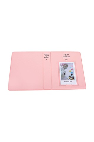 Instax Moment Polakart Fotoğraf Albümü - 65 Kapasite - 6x9 Ebat Pembe