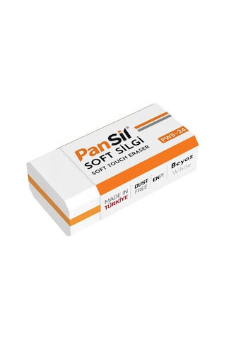 Pansil Beyaz Soft Silgi-24 Adet Çok Renkli
