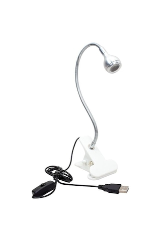 Powermaster Cob Led Beyaz 5 Volt Usb Beyaz Masa Lambası Kitap Okuma Masa Gece Lambası Beyaz