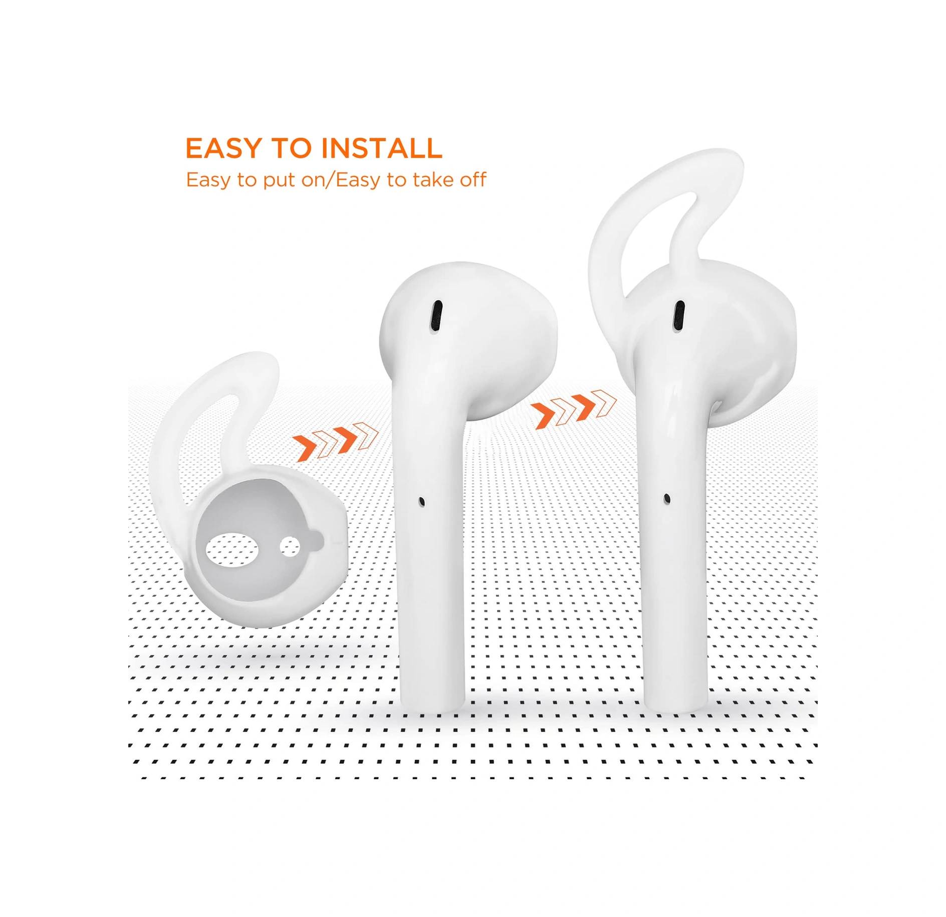 Airpod'lar İçin Kulak Kancaları, 5 Çift Silikon Yumuşak Kulak Kancası, Airpod'larla Uyumlu Kaymaz Spor Kulaklıkları, Ultra Hafif Kulaklık Aksesuarları