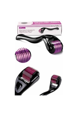 Derma Roller Titanyum Uçlu 540 İğneli 1 Mm Saç Sakal Çıkarma Ve Cilt Bakım Masaj Aleti Tkdytgskbtxvdpof47r