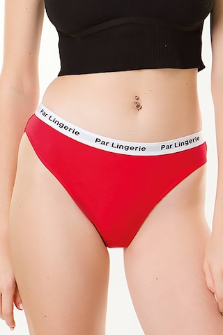 Parlingerie Kadın 3lü Slip Külot Kırmızı-beyaz-turuncu Kırmızı - Beyaz - Turuncu