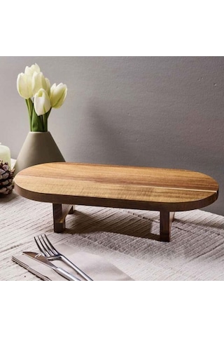 Perotti Morry Akasya Sunumluk - Kahverengi - 39x17 Cm Kahverengi