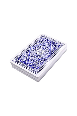 Mavi Pvc Plastik Su Geçirmez Jumbo Blackjack iskambil Oyun Kağıdı cin443mv