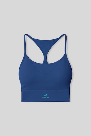 Tommy Life İndigo Standart Fit Baskılı Sırt Detaylı Kadın Spor Büstiyer - 97300