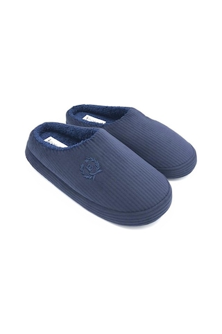 Shoemio Bogart Lacivert Erkek Ev Terliği Lacivert