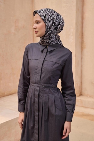 Belli İpek Eşarp - 4103-84 Siyah Twill